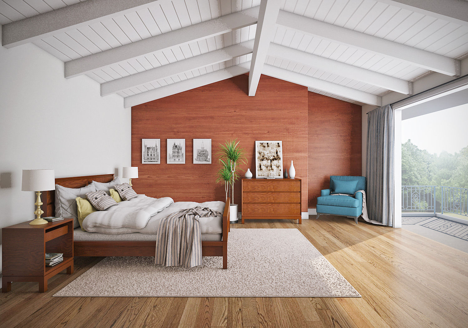 interior, casadellastudio casadellastudio Modern style bedroom Wood Wood effect