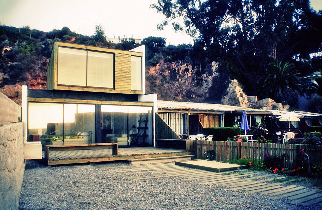 Casa Pazols, m2 estudio arquitectos - Santiago m2 estudio arquitectos - Santiago 一戸建て住宅 レンガ