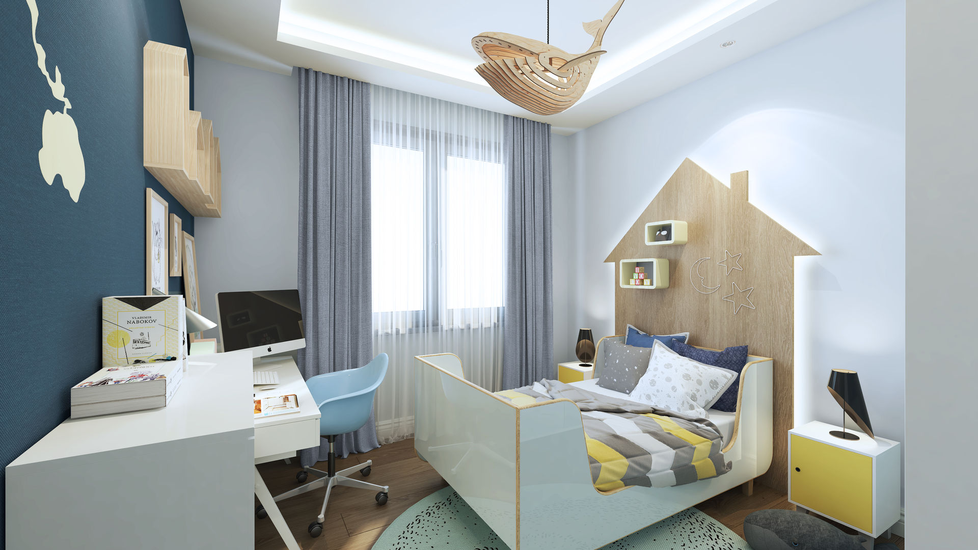 homify Kinderzimmer Junge Holz Holznachbildung