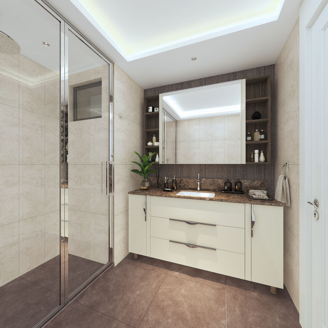 homify Bagno moderno Legno Effetto legno