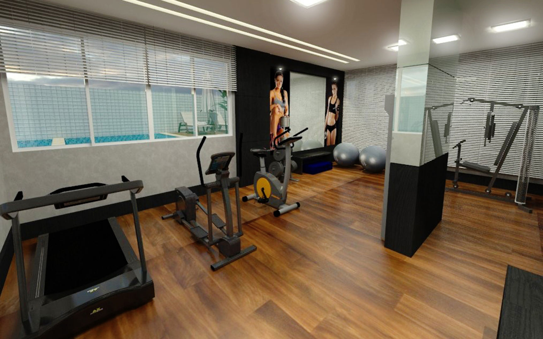 Edifício residencial em Balneário Camboriú, DRG ARQUITETURA DRG ARQUITETURA Modern Gym