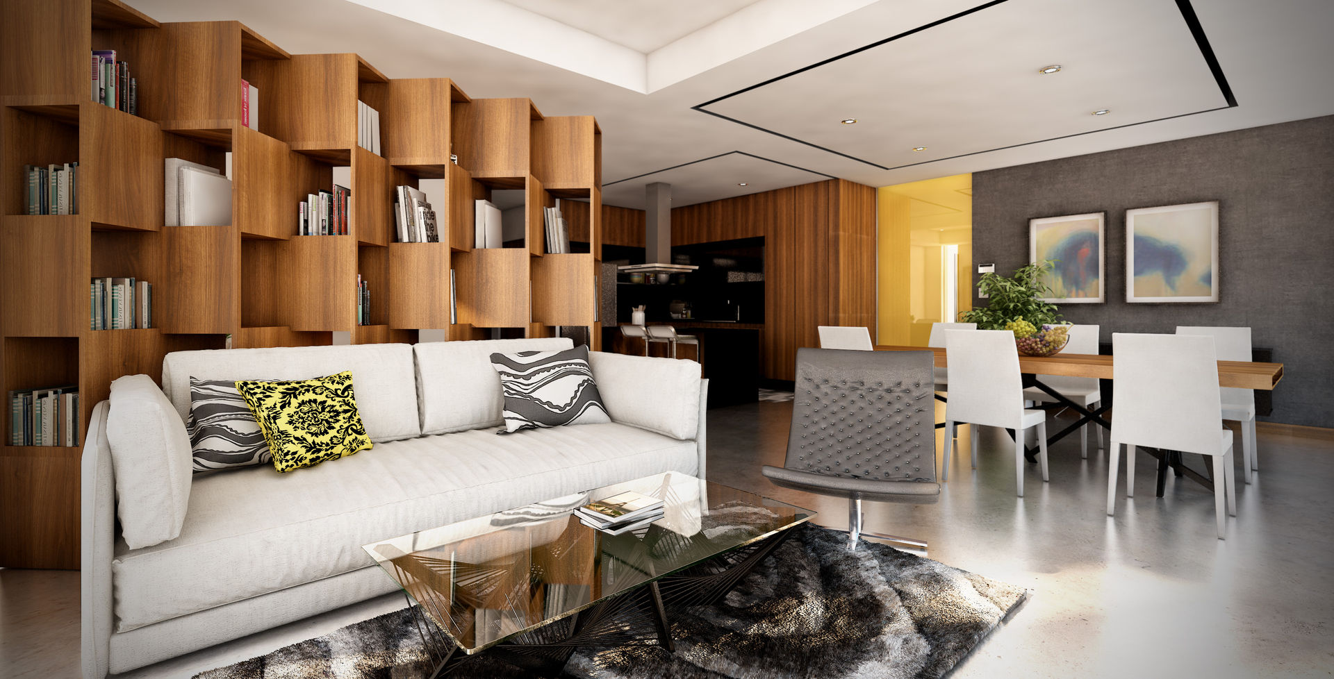 Torre Santa Fe, Stuen Arquitectos Stuen Arquitectos Modern living room Wood Wood effect