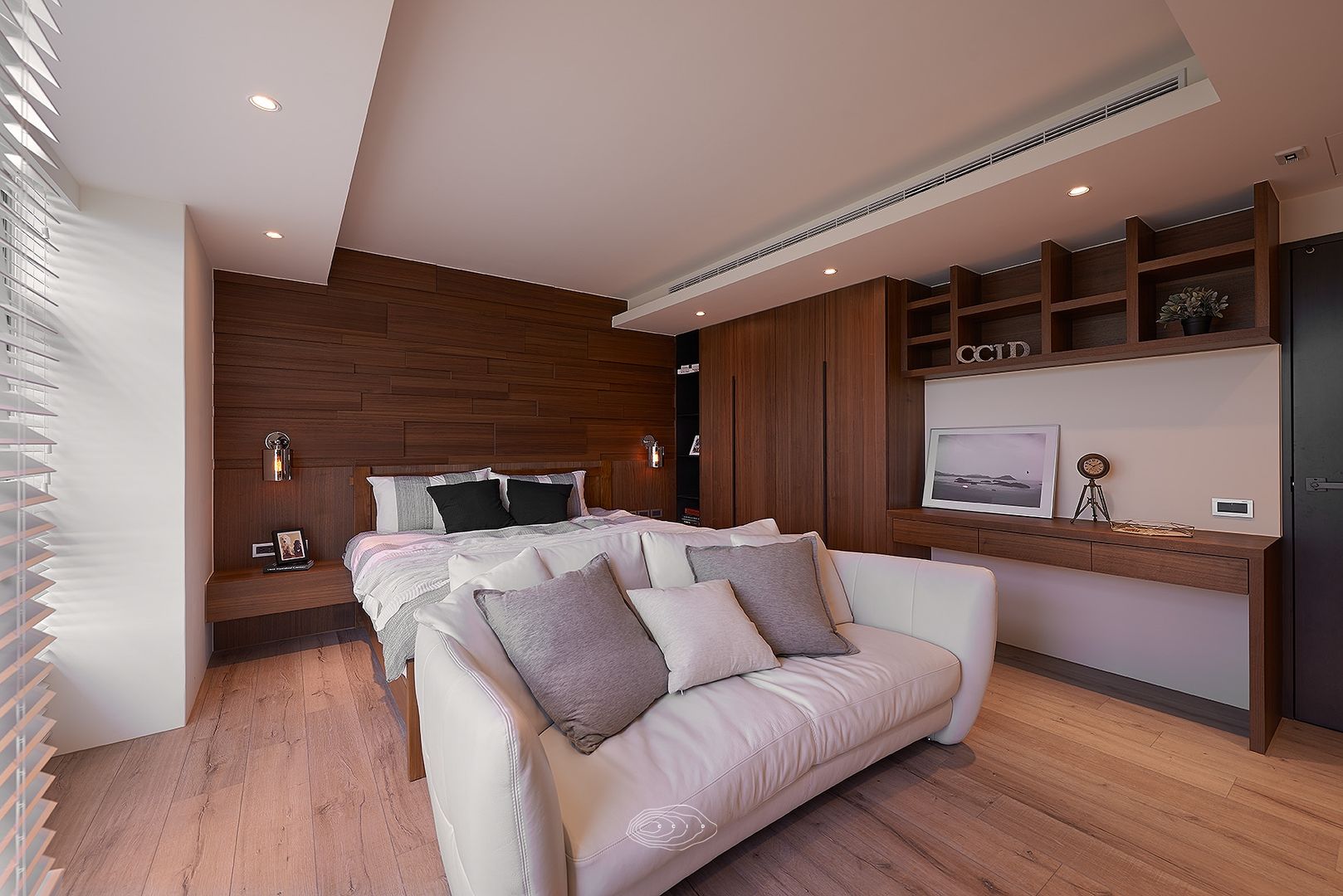 美式休閒渡假別墅, 層層室內裝修設計有限公司 層層室內裝修設計有限公司 Modern style bedroom