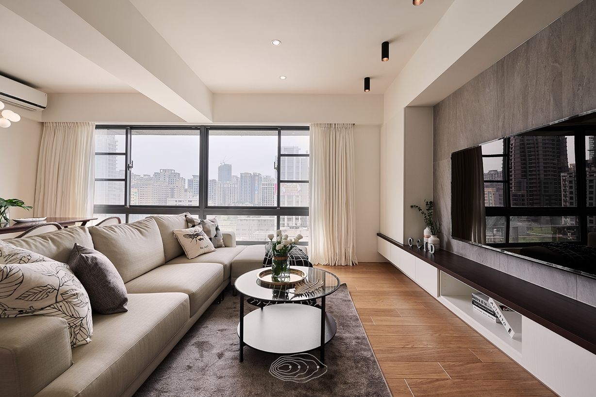 無印簡約風放鬆宅, 層層室內裝修設計有限公司 層層室內裝修設計有限公司 Scandinavian style living room