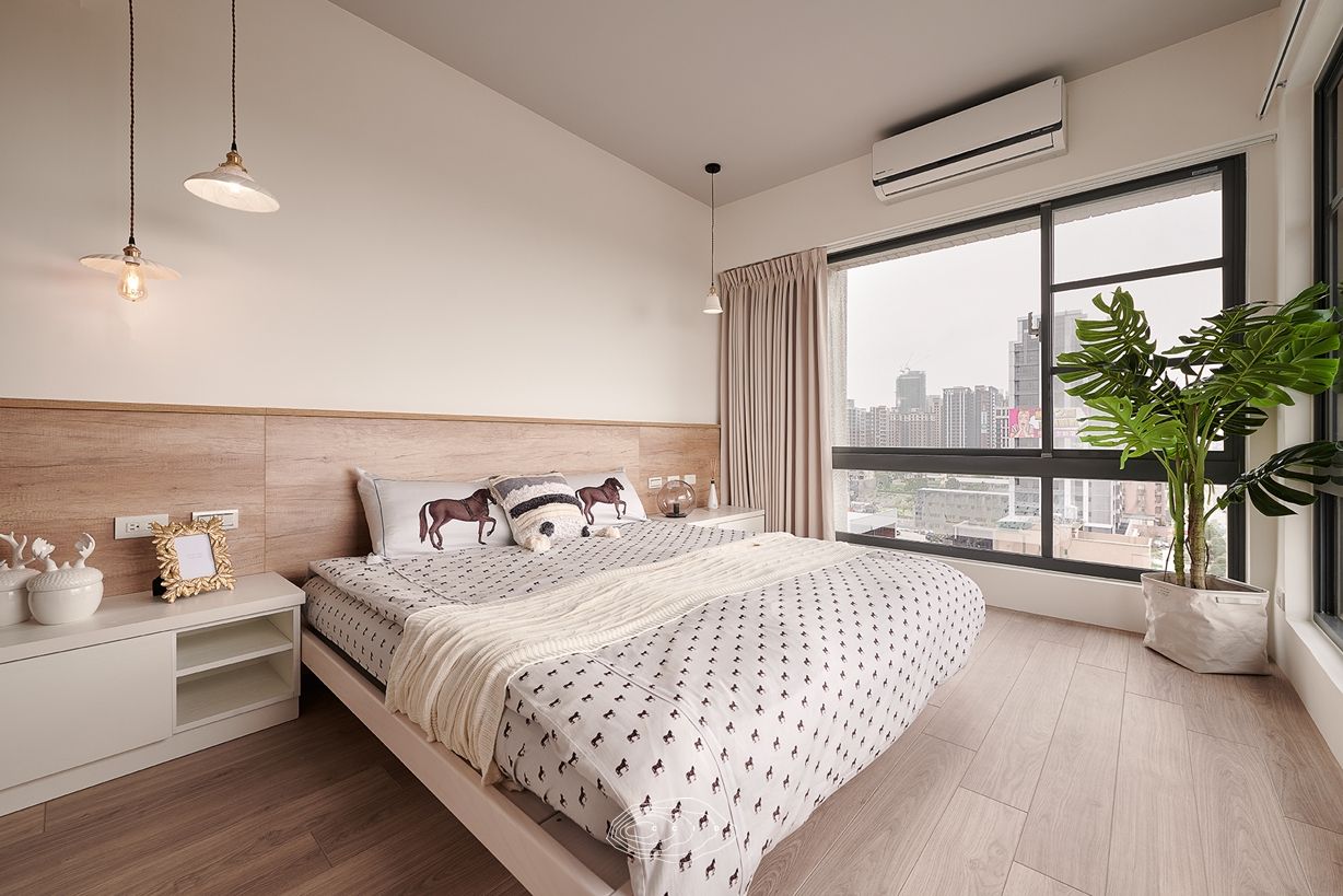 無印簡約風放鬆宅, 層層室內裝修設計有限公司 層層室內裝修設計有限公司 Scandinavian style bedroom