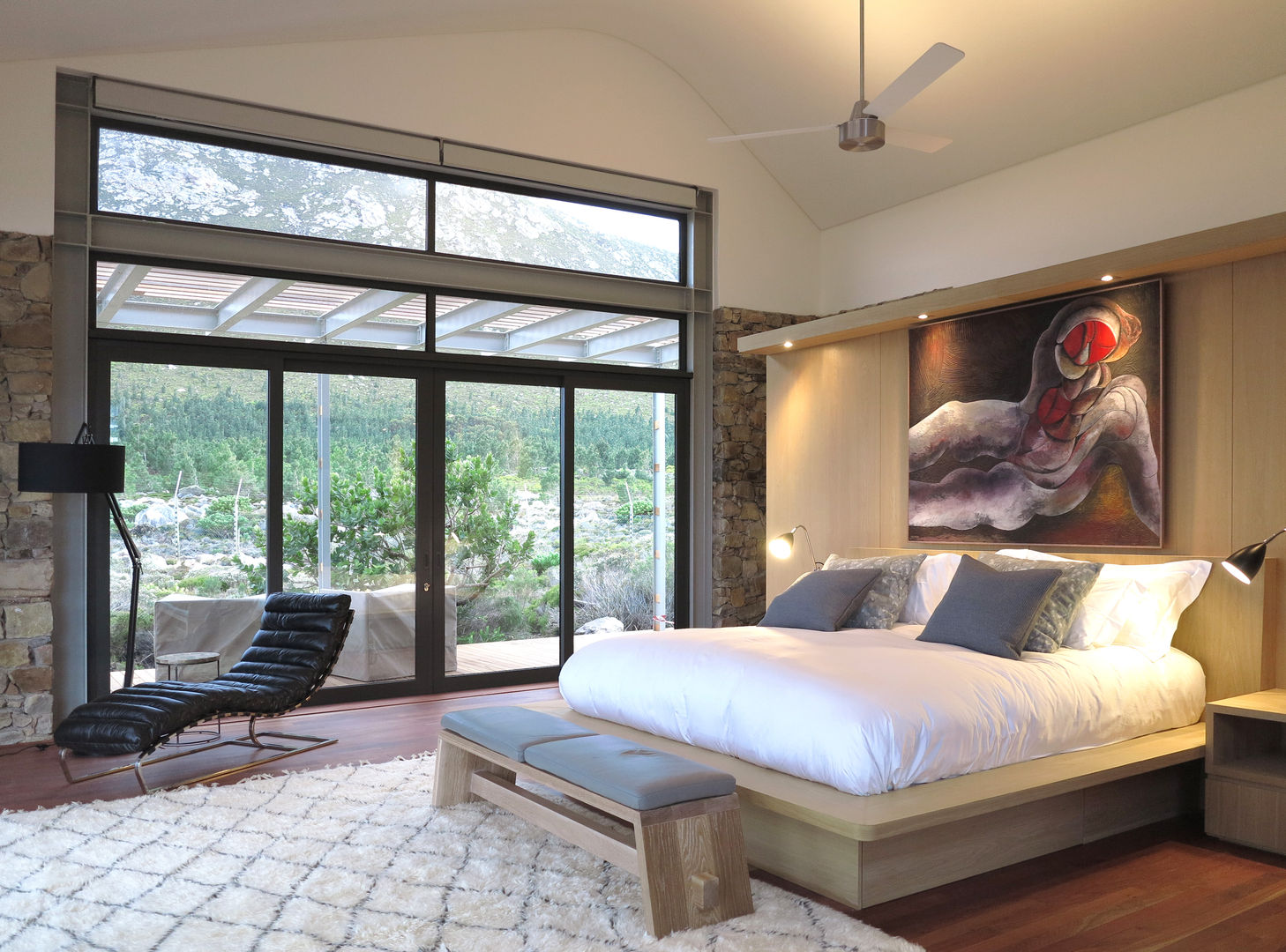 Main Bedroom Van der Merwe Miszewski Architects Bedroom لکڑی Wood effect