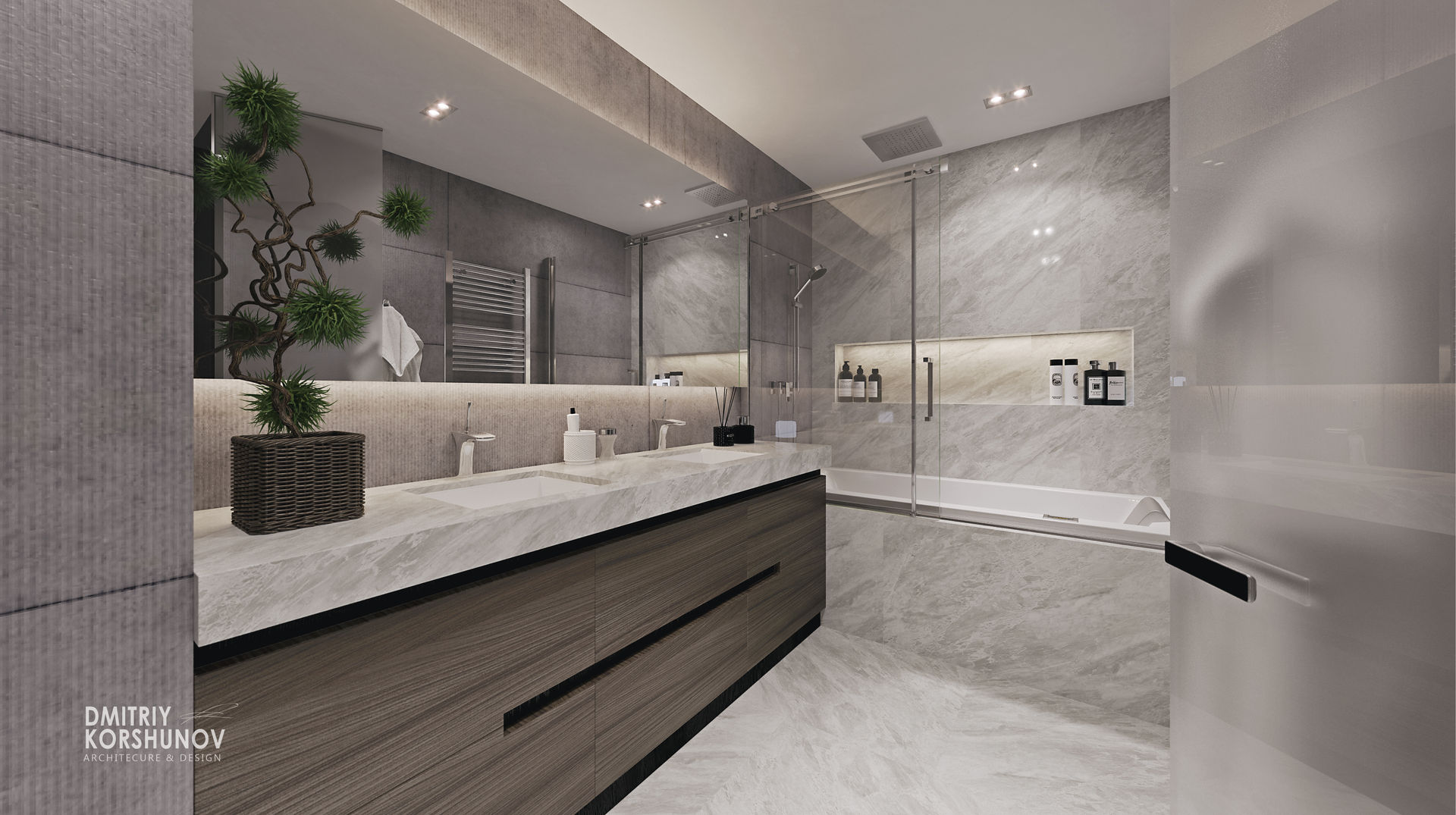 ЖК «Рублевские огни» | Residential complex «Rublevskie ogni», Дмитрий Коршунов Дмитрий Коршунов Modern bathroom