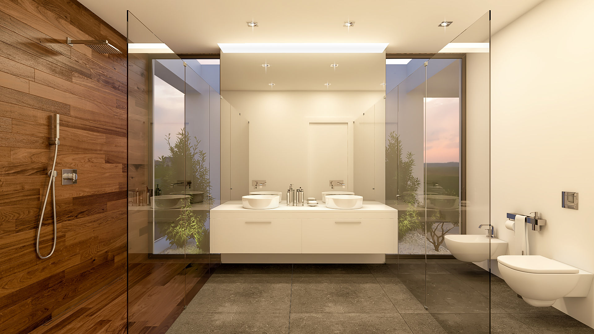 CASA RB1 - Moradia na Vila Utopia - Projeto de Arquitetura - casa de banho Traçado Regulador. Lda Banheiros modernos Madeira Efeito de madeira