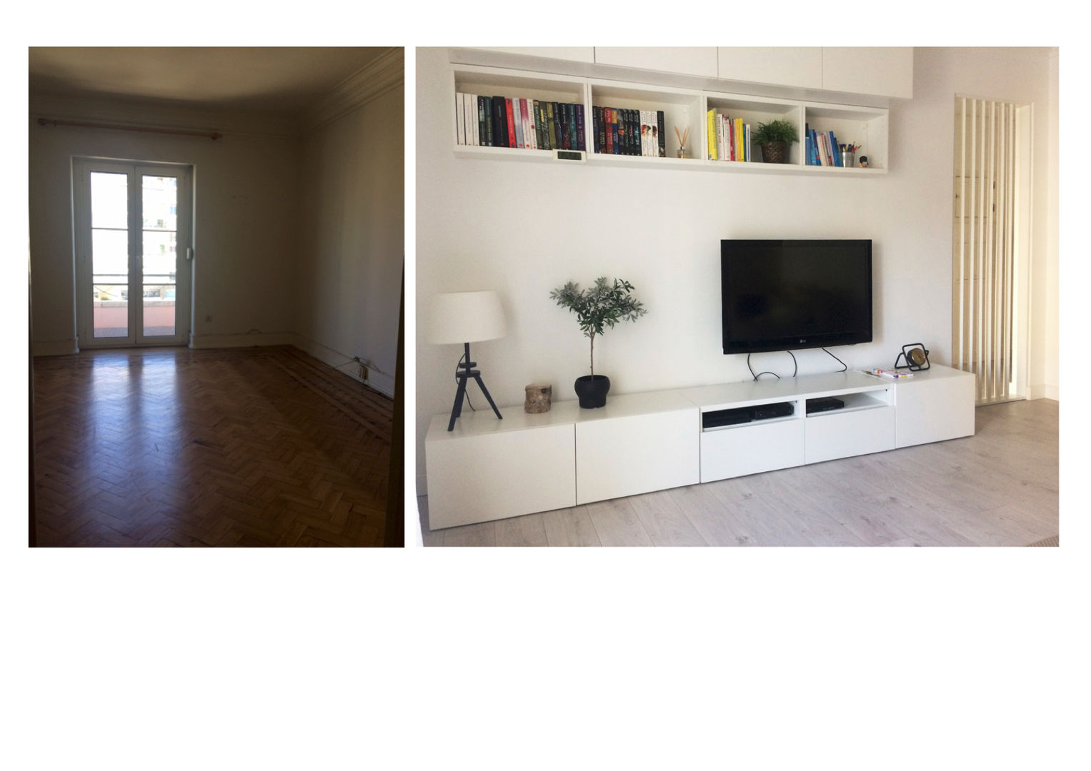 Remodelação de Apartamento na Avenida de Roma - edifício dos anos 50, CSR Construção e Reabilitação Lda CSR Construção e Reabilitação Lda Вітальня