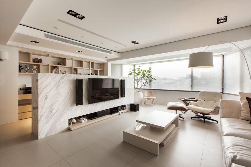 Simply Cozy Living at Taiwan, March Atelier March Atelier غرفة المعيشة صوان