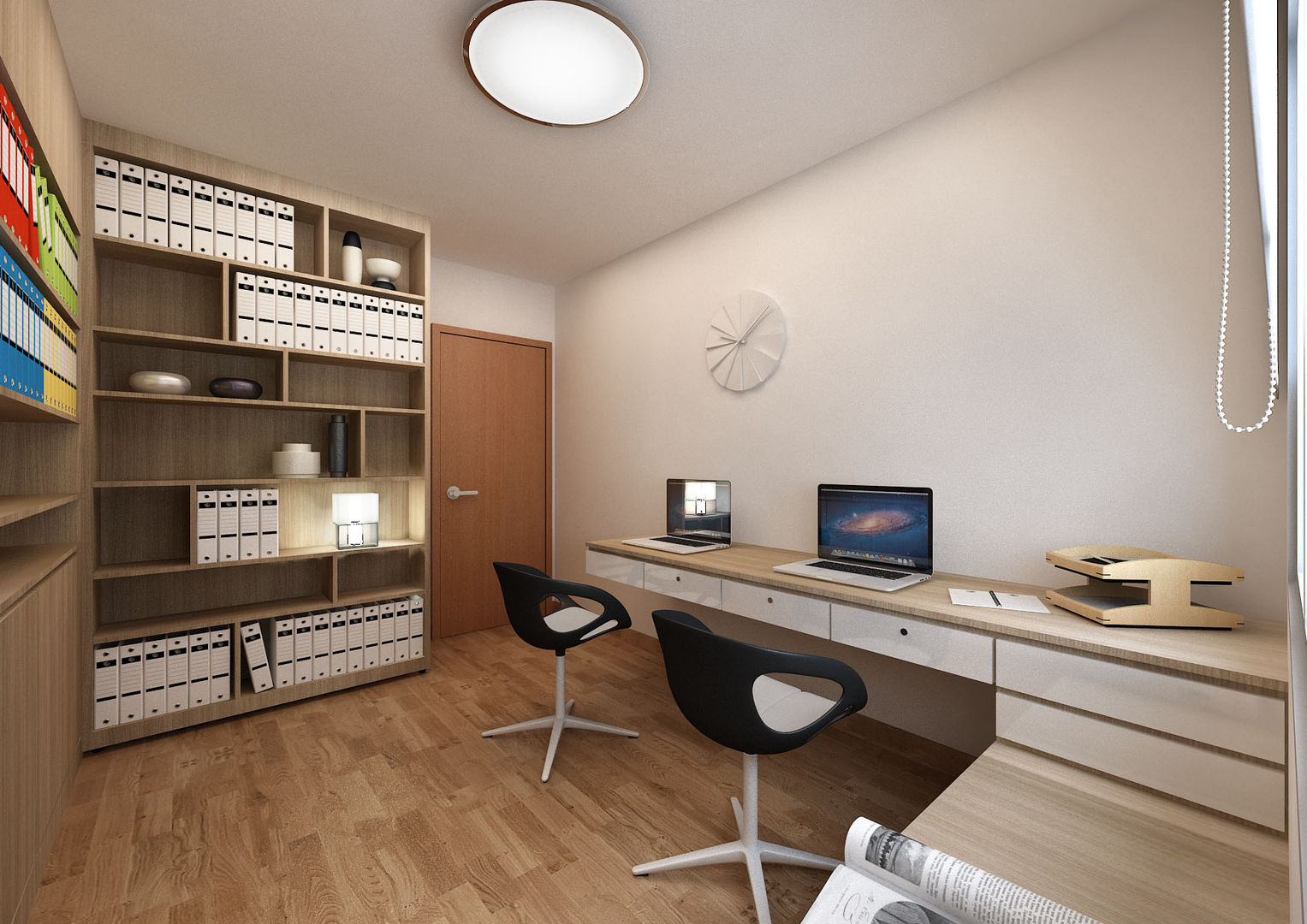 Singapore Apartment Design For Mrs. T, March Atelier March Atelier Study/office Plywood