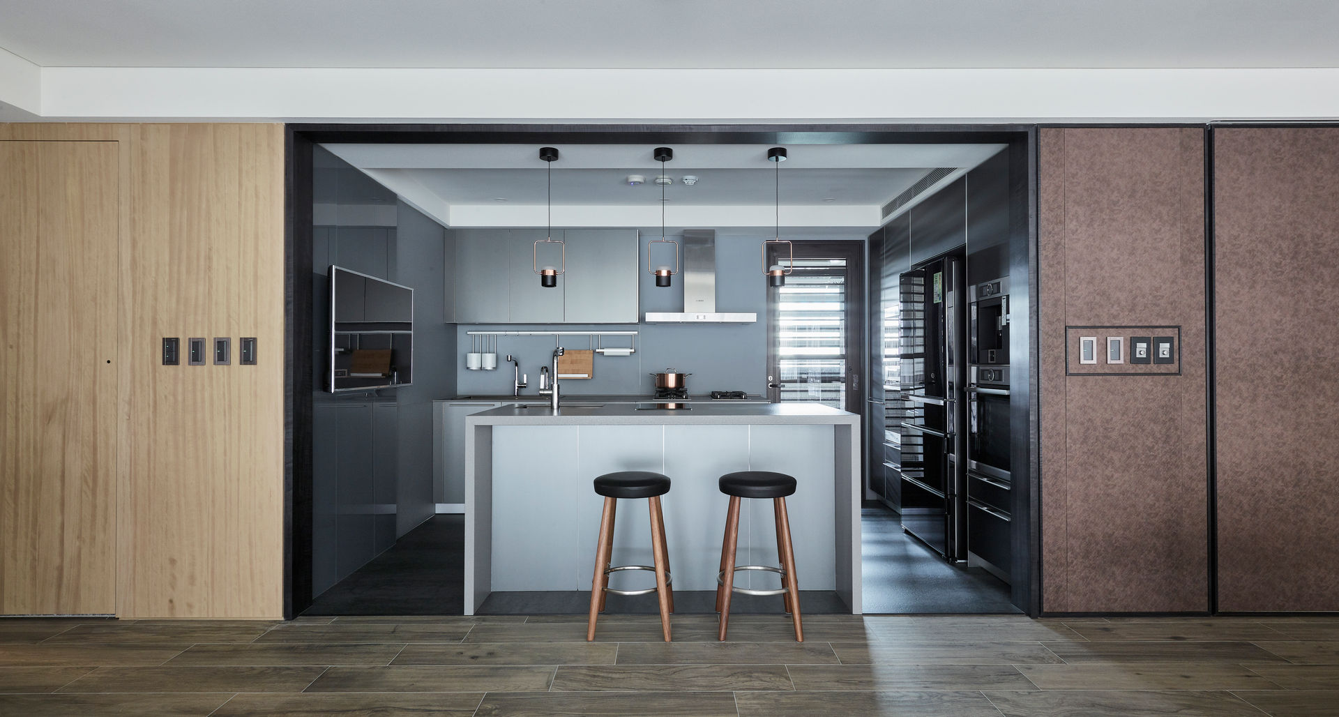 一體成形 homify Scandinavian style kitchen