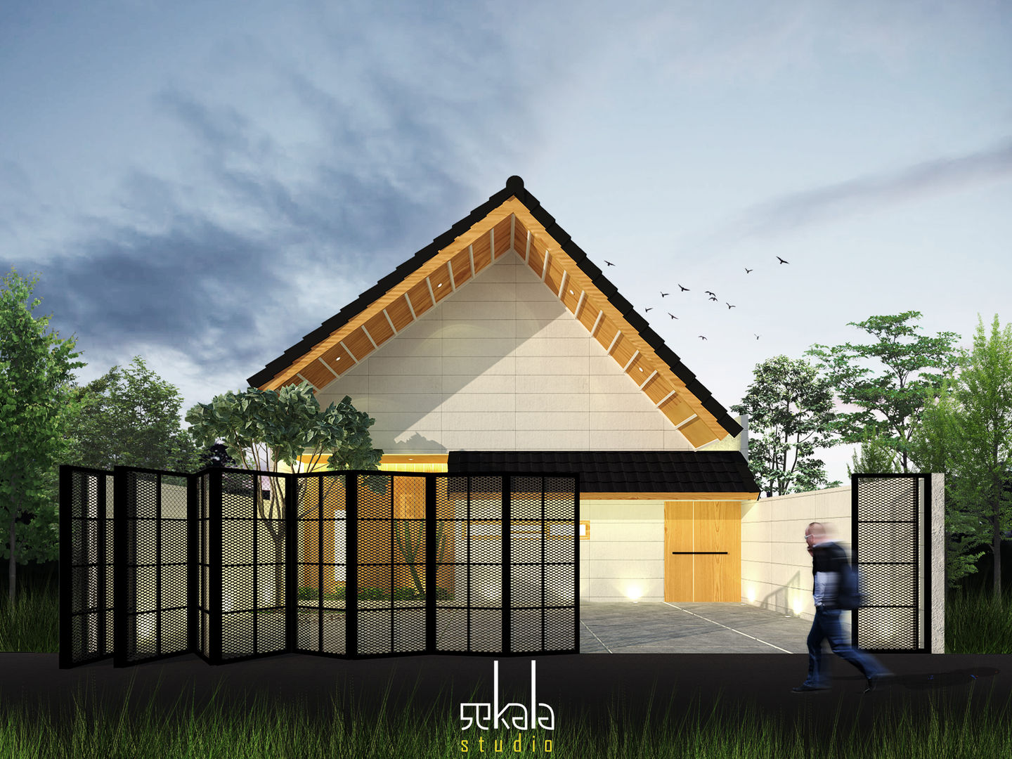 Rumah Ibu Siska, SEKALA Studio SEKALA Studio منزل عائلي صغير طوب
