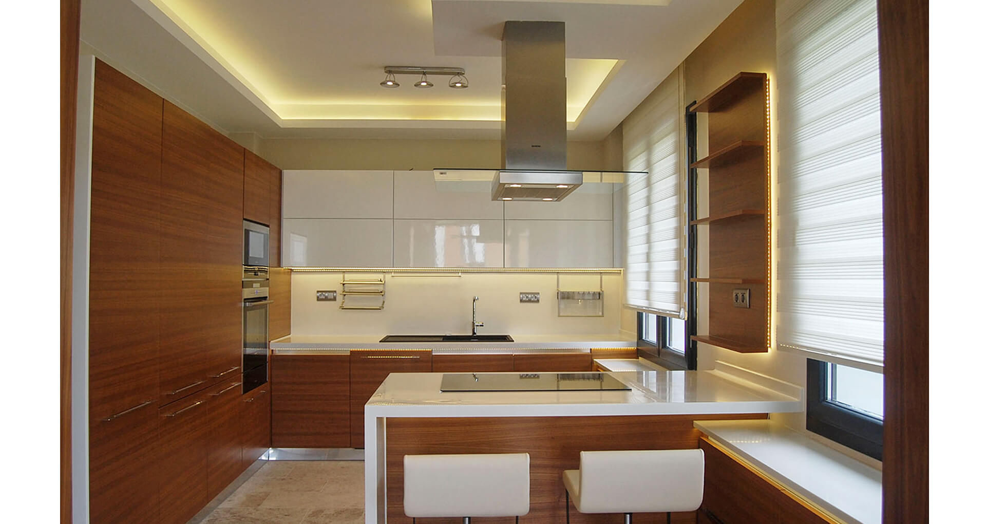 Lagun E House, Tolga Archıtects Tolga Archıtects Modern style kitchen