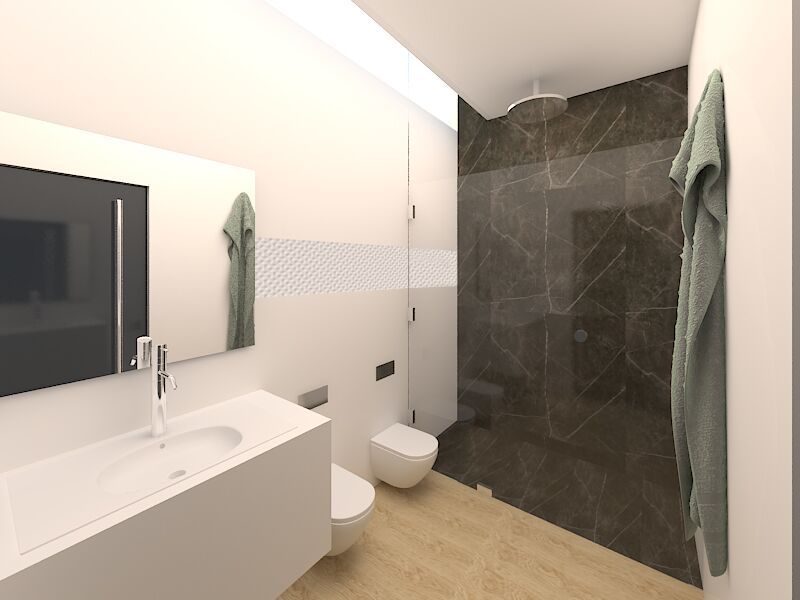 homify Modern Bathroom Marble