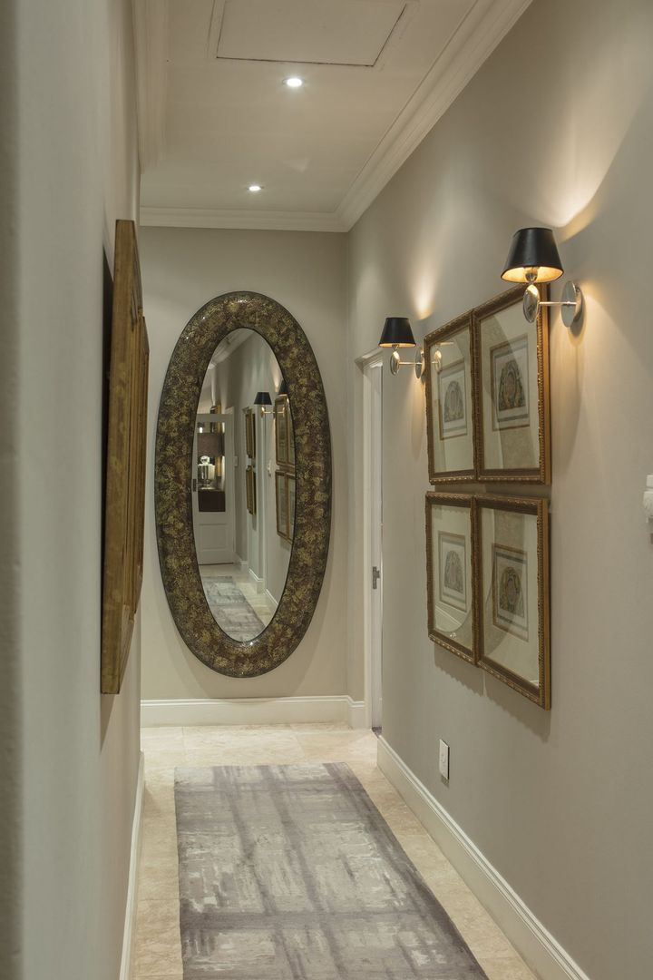 A Hallway that Wows Spegash Interiors Classic style corridor, hallway and stairs