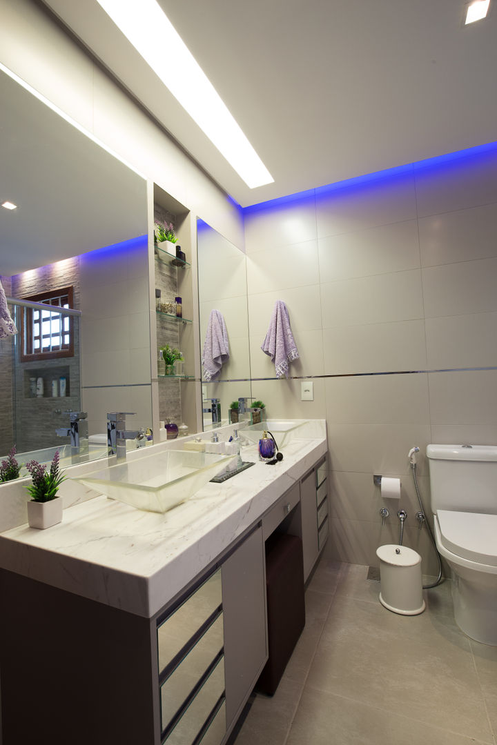 Banho Casal - Residência Tristeza, INOVA Arquitetura INOVA Arquitetura Modern bathroom