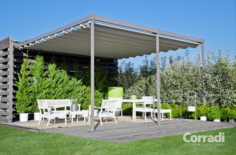 PERGOTENDA IN ALLUMINIO, Grosso Tende Srl Grosso Tende Srl Lean-to roof Aluminium/Zinc