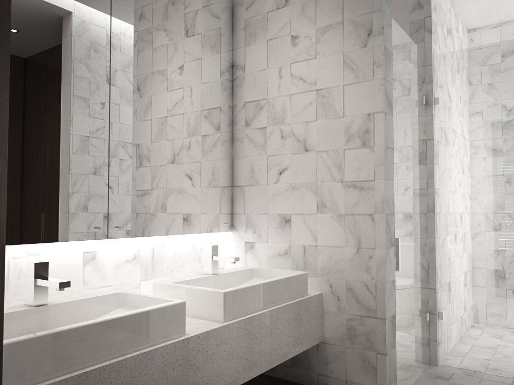 5 Casas en Miami, RRA Arquitectura RRA Arquitectura Minimalist style bathroom Ceramic