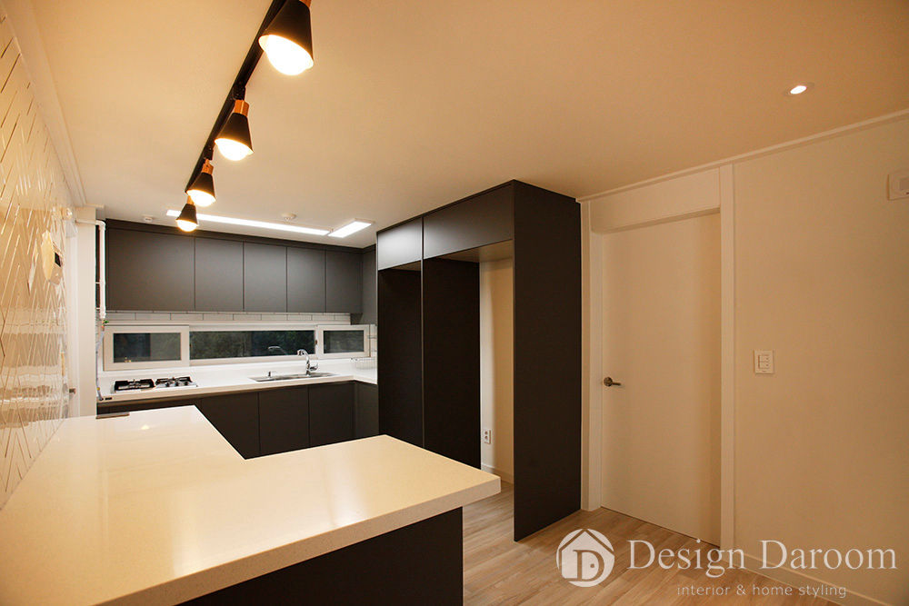 진건 현대아파트 33py, Design Daroom 디자인다룸 Design Daroom 디자인다룸 現代廚房設計點子、靈感&圖片