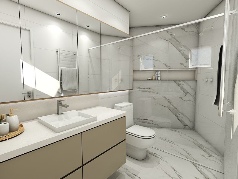 homify Modern bathroom