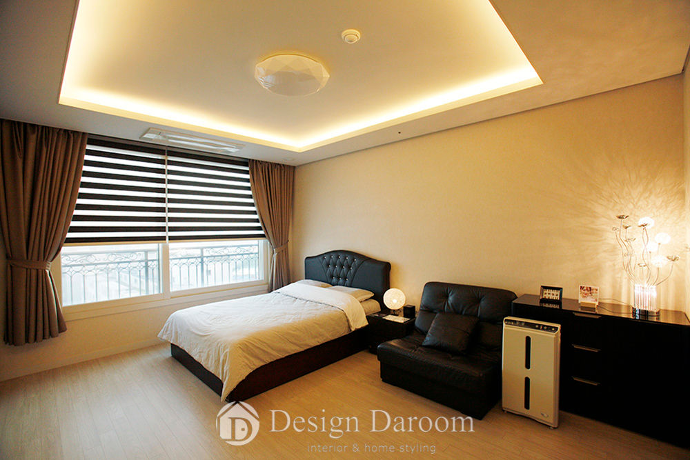 광장동 유진스웰 50py, Design Daroom 디자인다룸 Design Daroom 디자인다룸 クラシカルスタイルの 寝室