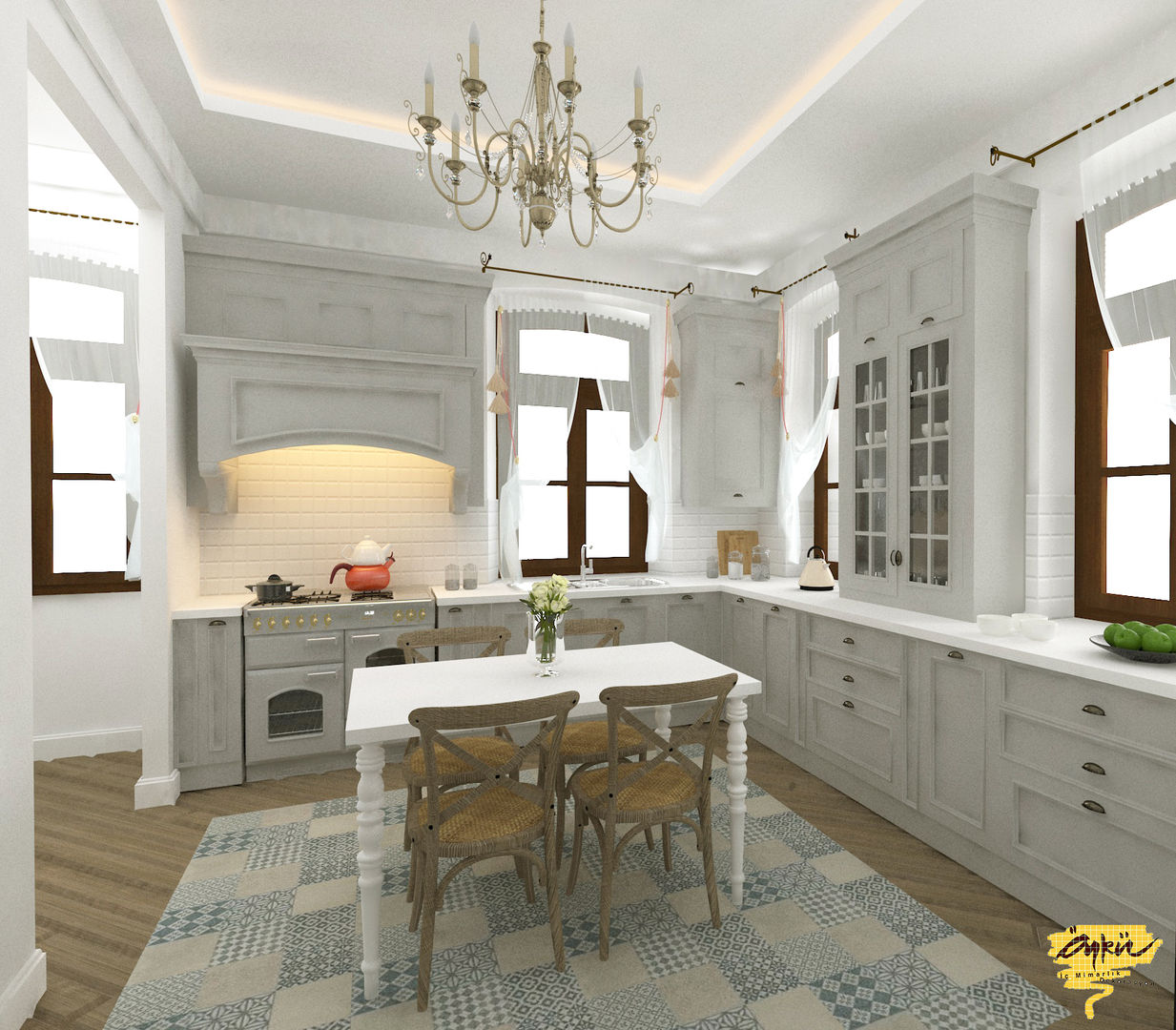 Tarihi Cirav Konağı Projesi, Öykü İç Mimarlık Öykü İç Mimarlık Kitchen units