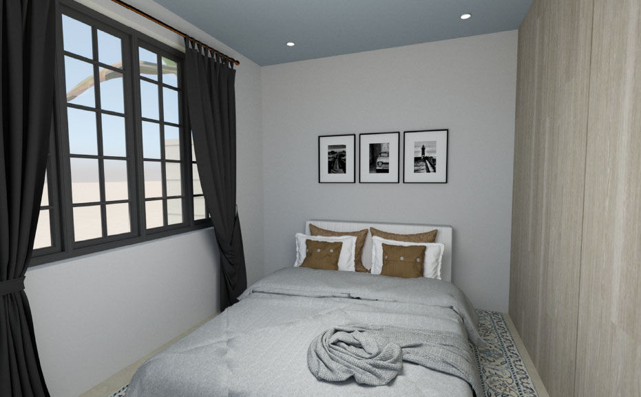 New Master Bedroom A4AC Architects Modern style bedroom Bricks