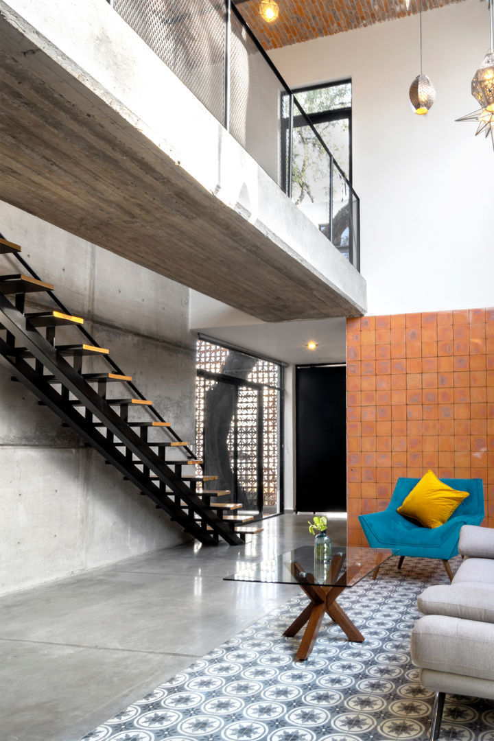 Maravillosa Casa YY, CUBO ROJO Arquitectura CUBO ROJO Arquitectura Гостиная в стиле модерн