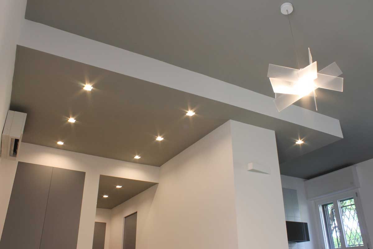 faretti led incasso cartongesso corridoio - Cerca con Google  False  ceiling living room, False ceiling design, False ceiling