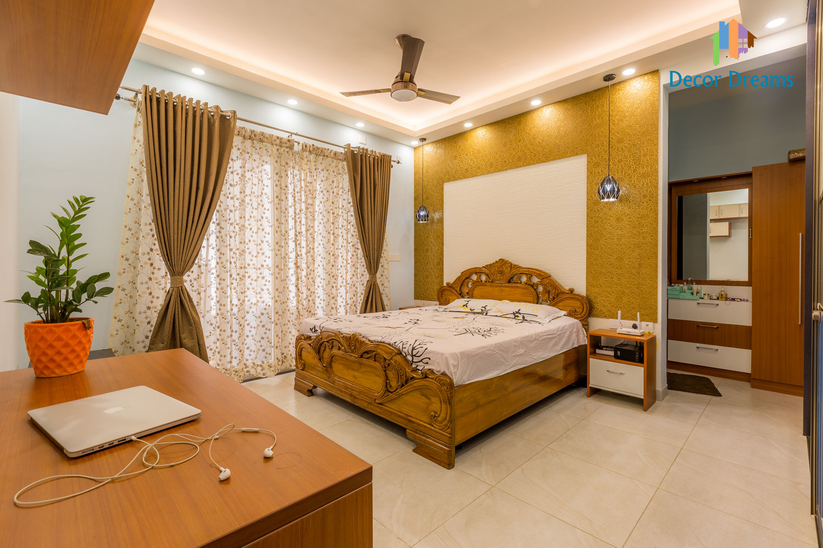 Vaishnavi Terraces, 3 BHK - Ms. Supriya, DECOR DREAMS DECOR DREAMS Modern Yatak Odası