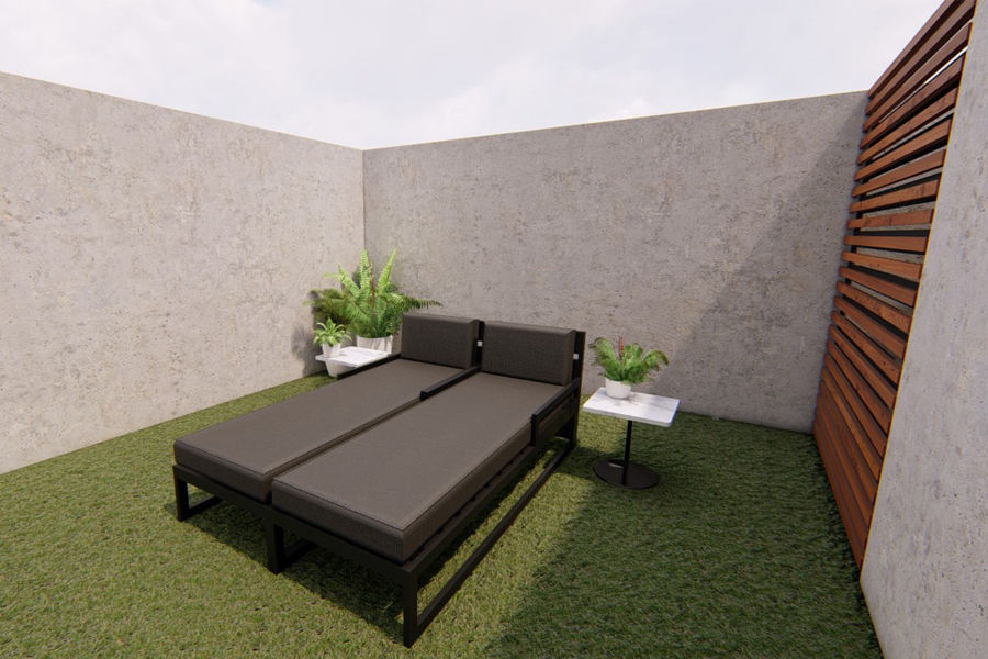 Vista roof garden homify Espacios comerciales Oficinas y Tiendas