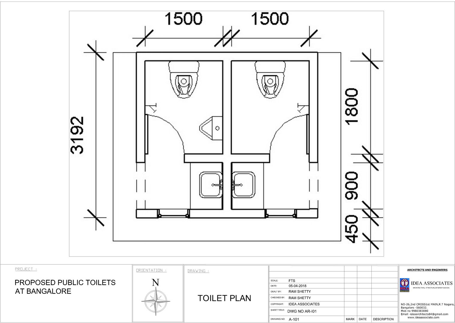 Public Toilet design , Idea Associates Idea Associates Baños de estilo moderno Ladrillos