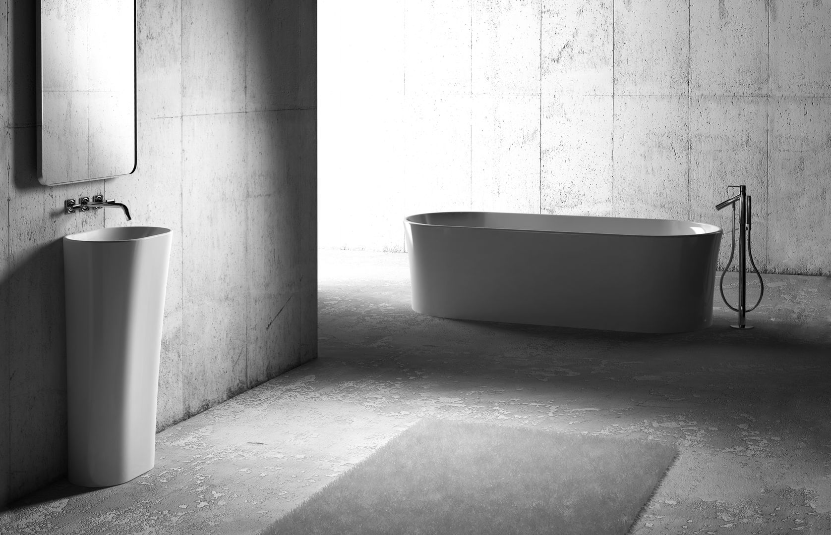 Lyra von Zicco - minimalistisches und modernes Design für Ihr Badezimmer, ZICCO GmbH - Waschbecken und Badewannen in Blankenfelde-Mahlow ZICCO GmbH - Waschbecken und Badewannen in Blankenfelde-Mahlow Minimalist bathroom Marble