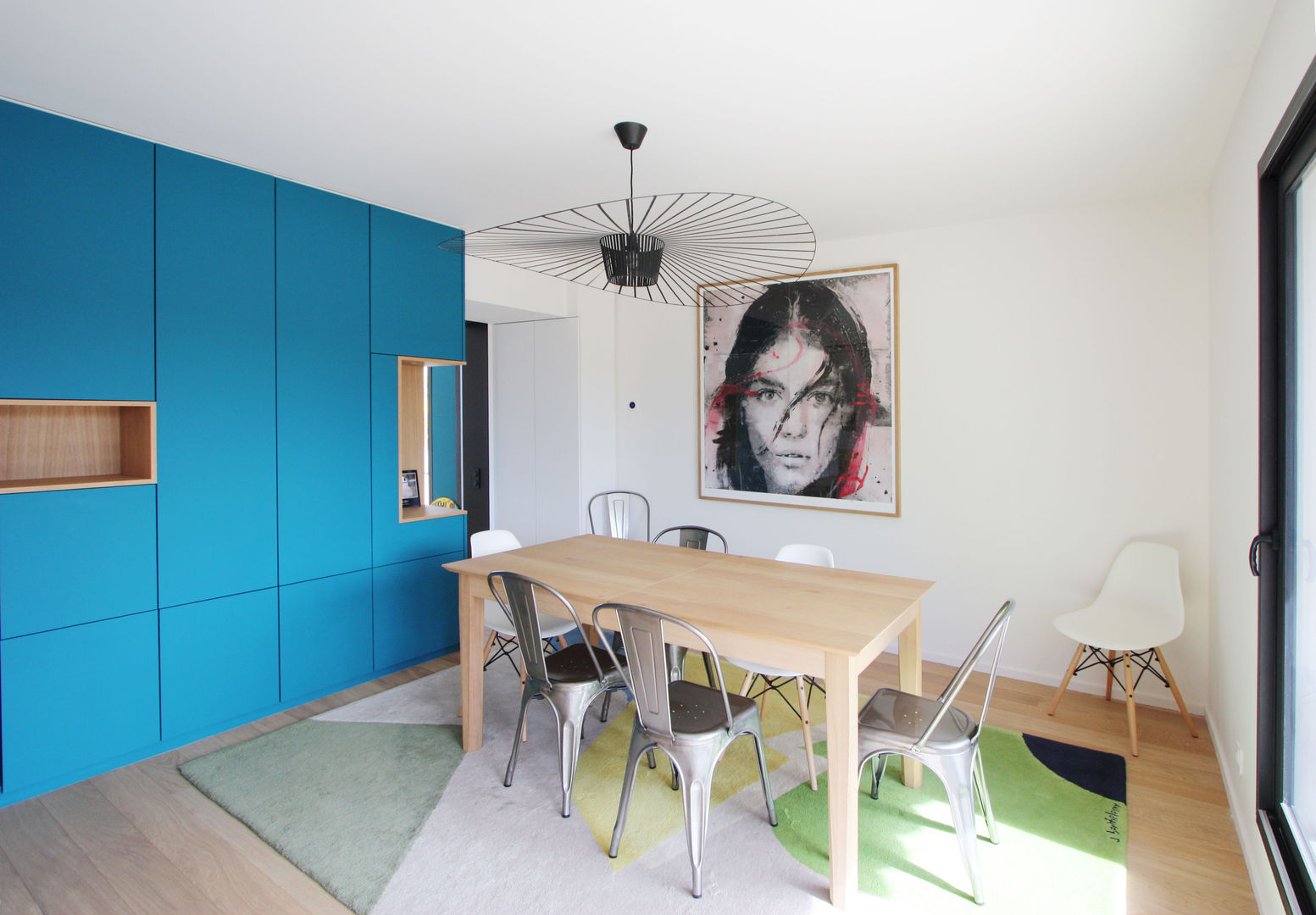 rénovation complète d'un duplex -Paris 17, Emma Caron Interior Emma Caron Interior Comedores de estilo moderno