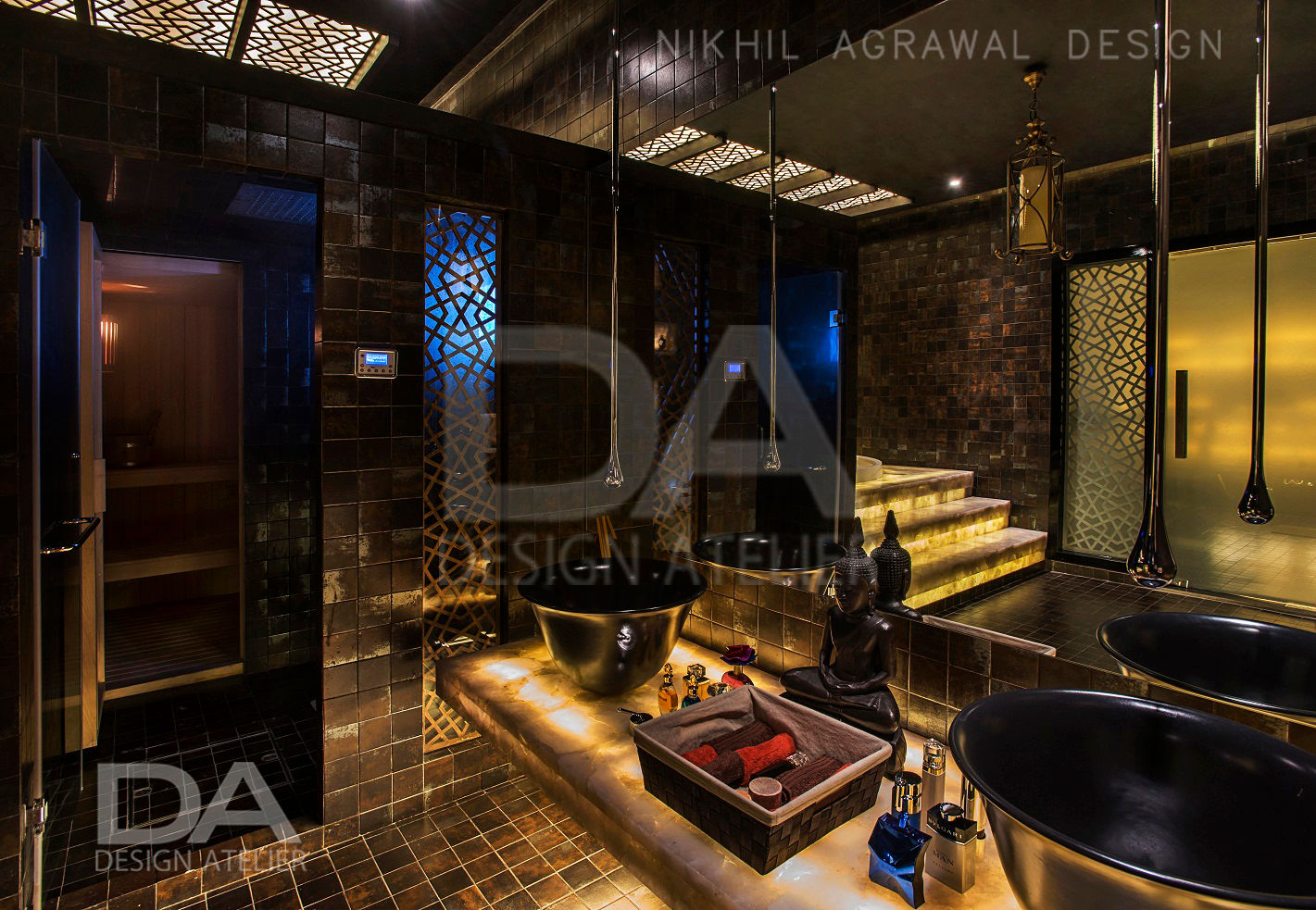 Private Party Lounge in a Residence, Design Atelier Design Atelier ห้องน้ำ