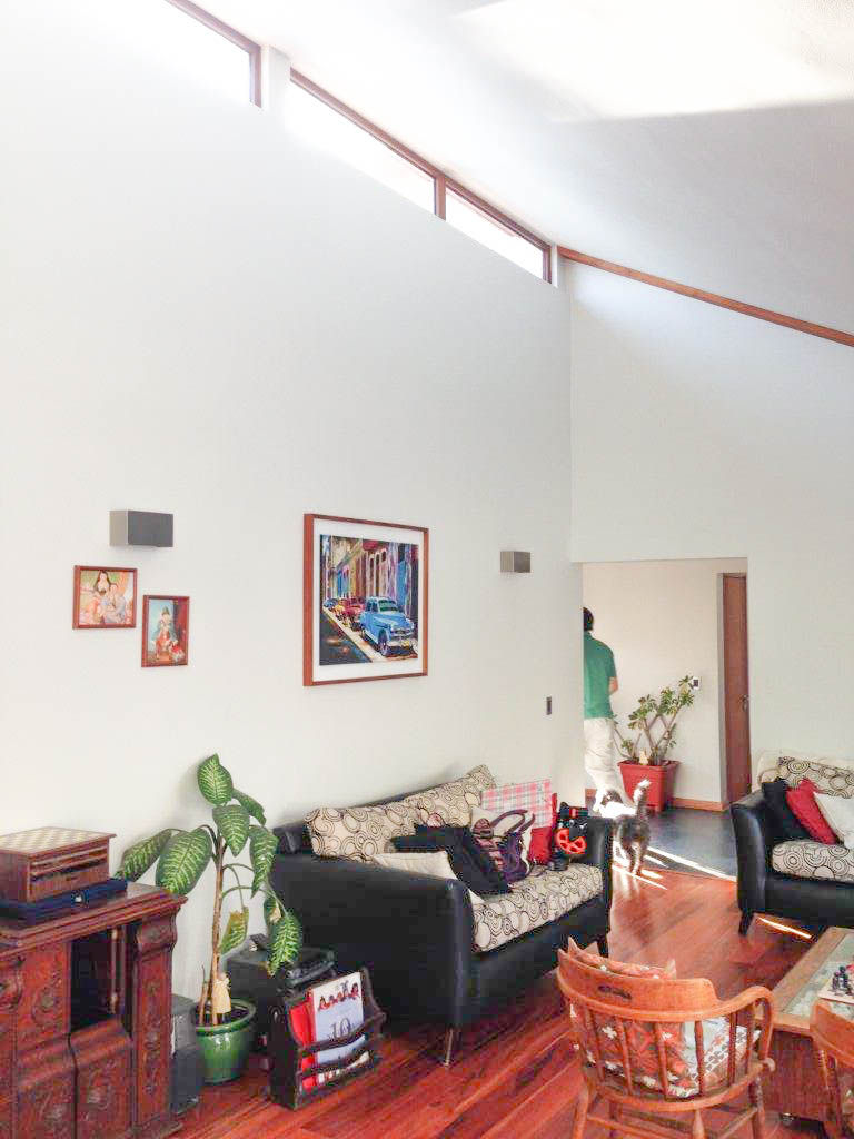 Remodelación y Ampliación de Casa Hernando de Magallanes por Arqbau, Arqbau Ltda. Arqbau Ltda. Modern living room Wood Wood effect