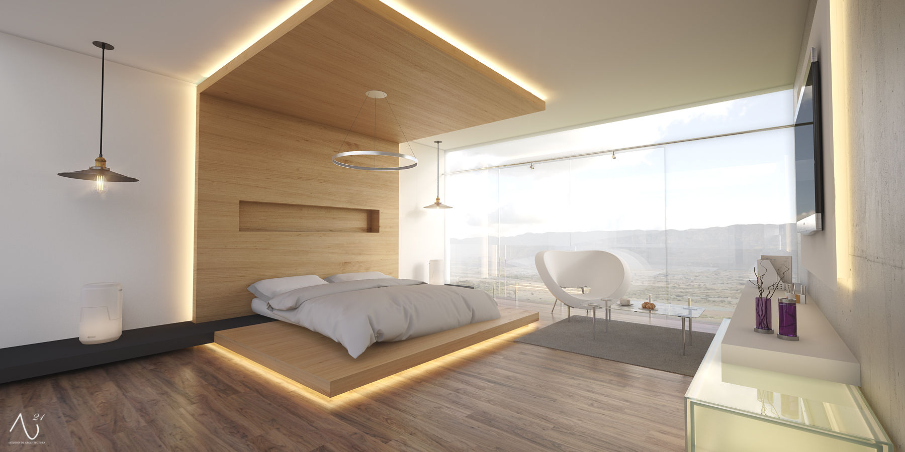 Casa MV75, 21arquitectos 21arquitectos Kamar Tidur Minimalis