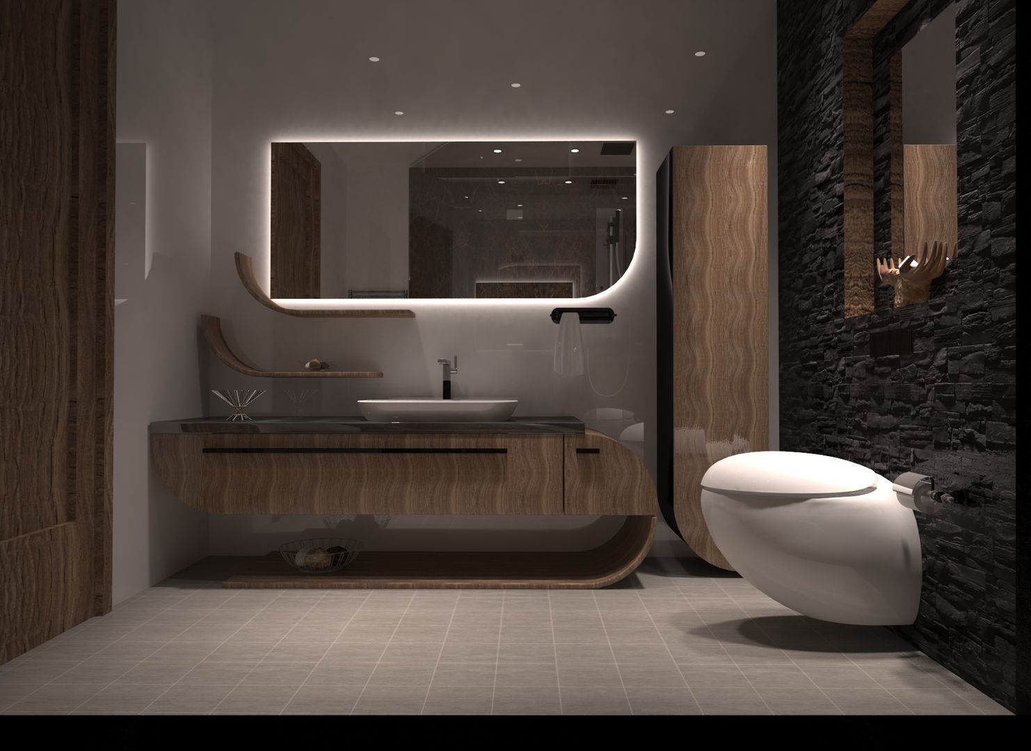 homify Modern bathroom