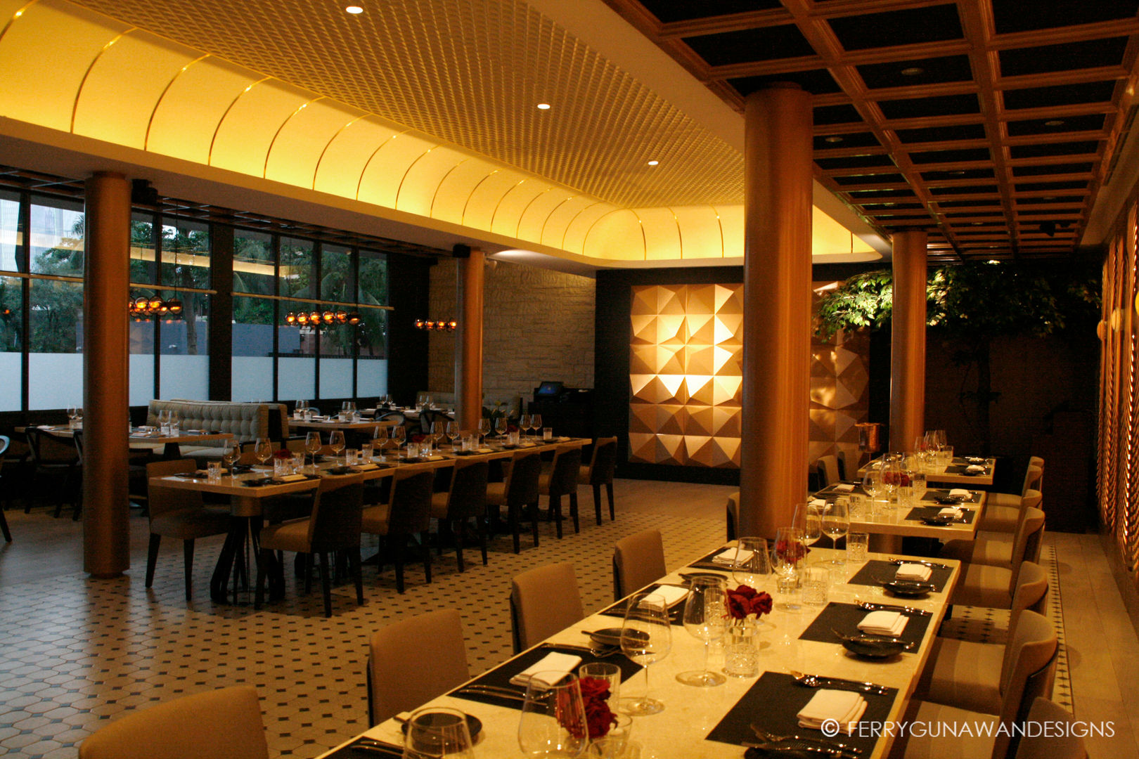 Basic Instict Restaurant, FerryGunawanDesigns FerryGunawanDesigns พื้นที่เชิงพาณิชย์ ร้านอาหาร