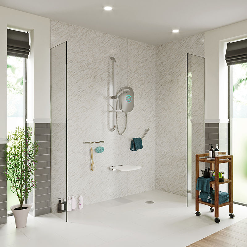 Independent Living - Bathroom ideas, Victoria Plum Victoria Plum モダンスタイルの お風呂 ガラス