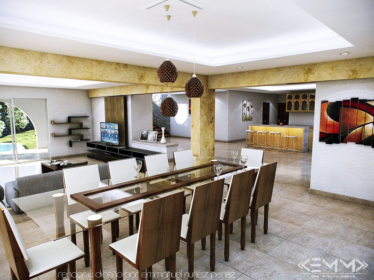 Comedor homify Cocinas de estilo colonial Concreto