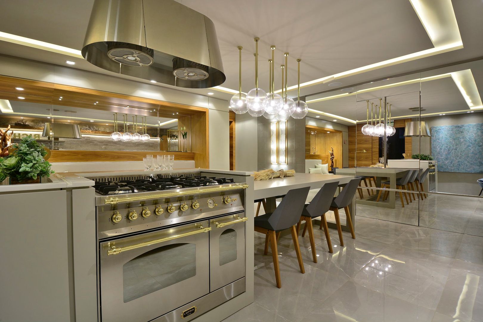 GOURMET CONCEITUAL , Motta Viegas arquitetura + design Motta Viegas arquitetura + design 빌트인 주방 우드 우드 그레인