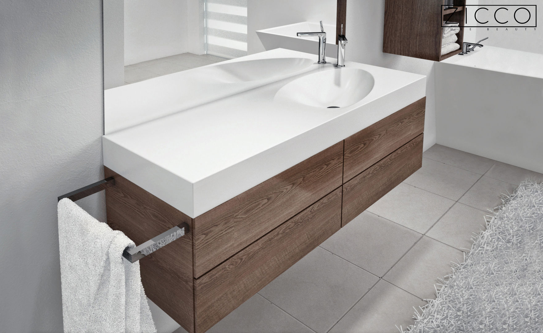 Areo Kollektion - Welness für Ihr Badezimmer von Zicco, ZICCO GmbH - Waschbecken und Badewannen in Blankenfelde-Mahlow ZICCO GmbH - Waschbecken und Badewannen in Blankenfelde-Mahlow Modern style bathrooms Marble