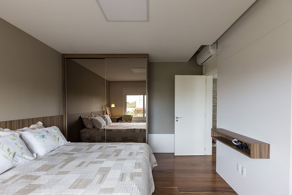 Hóspedes com Conforto, Rabisco Arquitetura Rabisco Arquitetura Modern style bedroom Glass