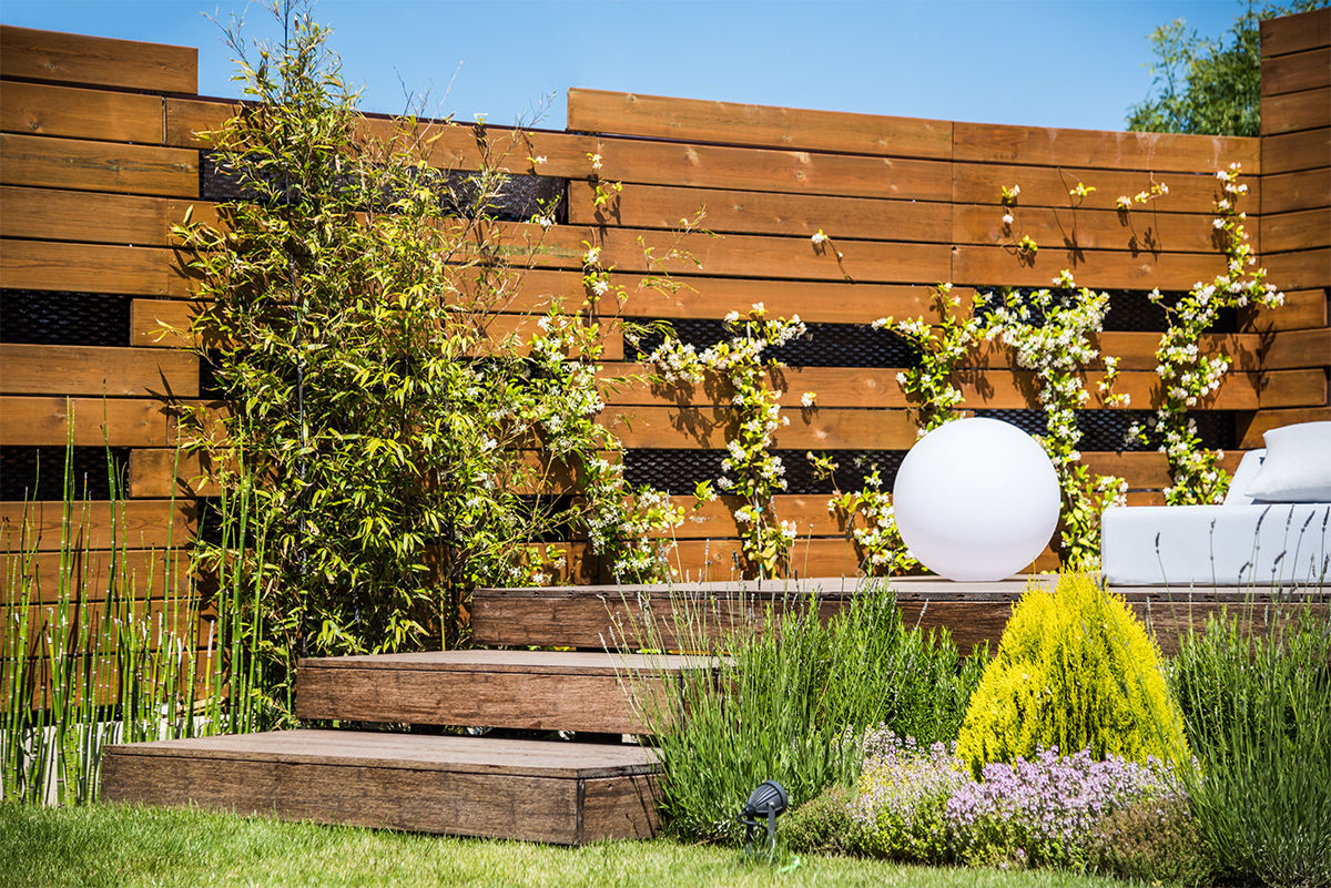 Diseño y construcción de piscinas y jardines zen en Madrid, AGi architects arquitectos y diseñadores en Madrid AGi architects arquitectos y diseñadores en Madrid Jardines zen Madera Acabado en madera