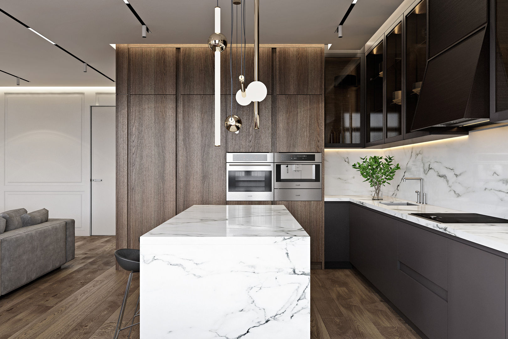 UI017, YOUSUPOVA YOUSUPOVA Modern style kitchen