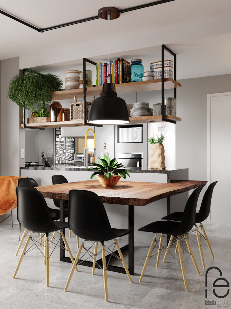 homify Industrial style dining room