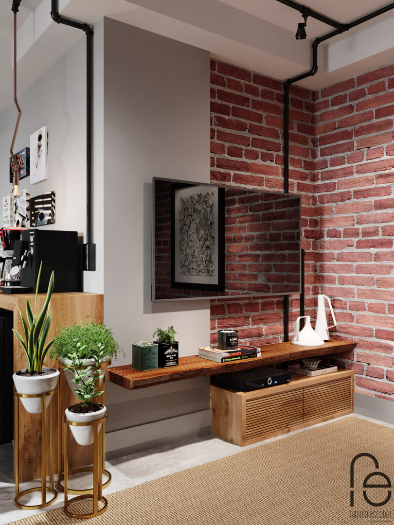 homify Soggiorno in stile industriale