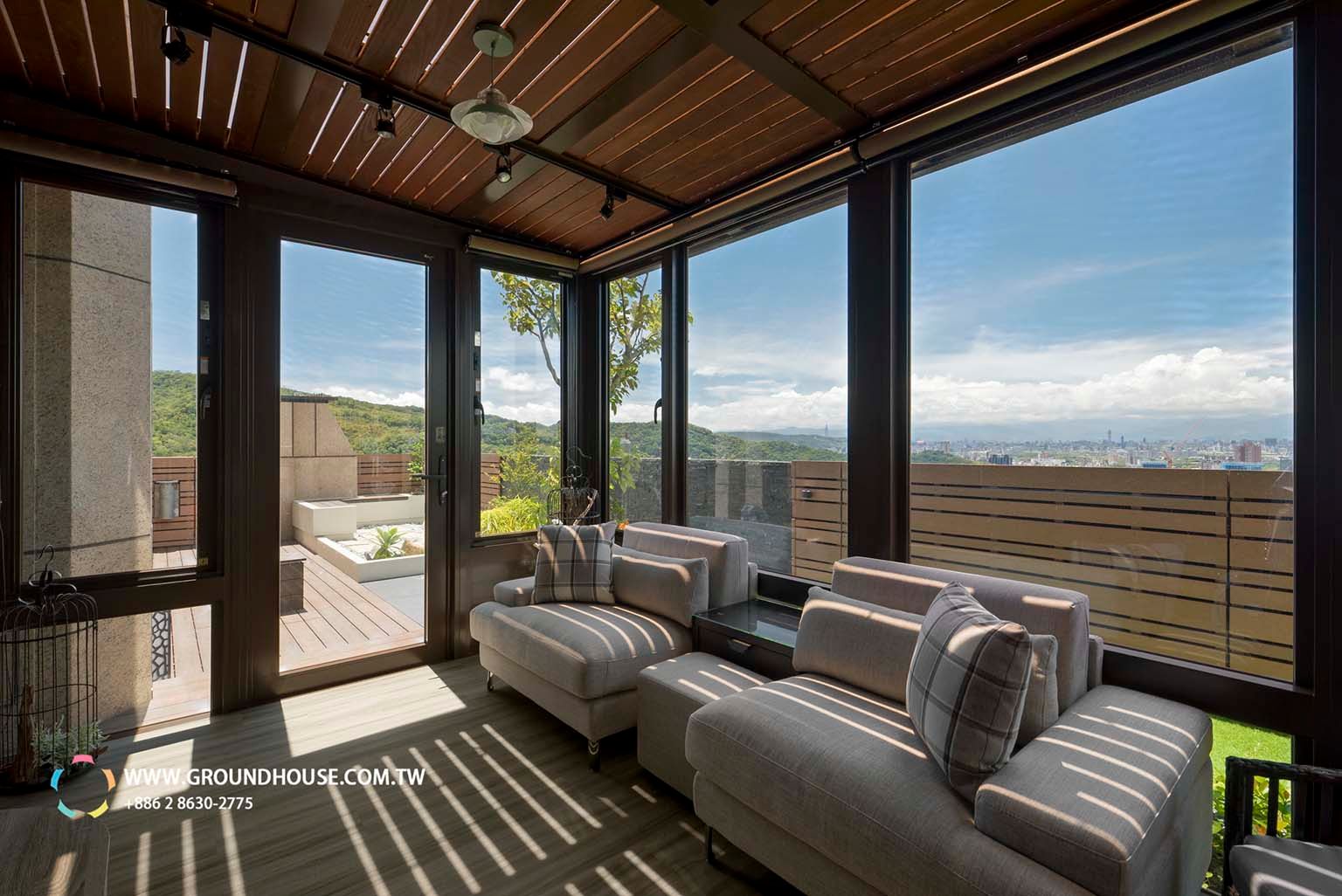 實踐簡約的起居計畫, 大地工房景觀公司 大地工房景觀公司 Minimalist balcony, veranda & terrace